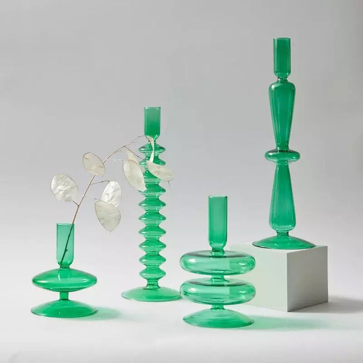 Modern Artistic Glass Candle Holder Set of 6