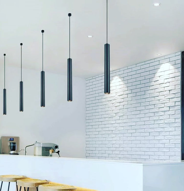 Modern LED Black Pendant Light - Minimalist Design for Bedrooms