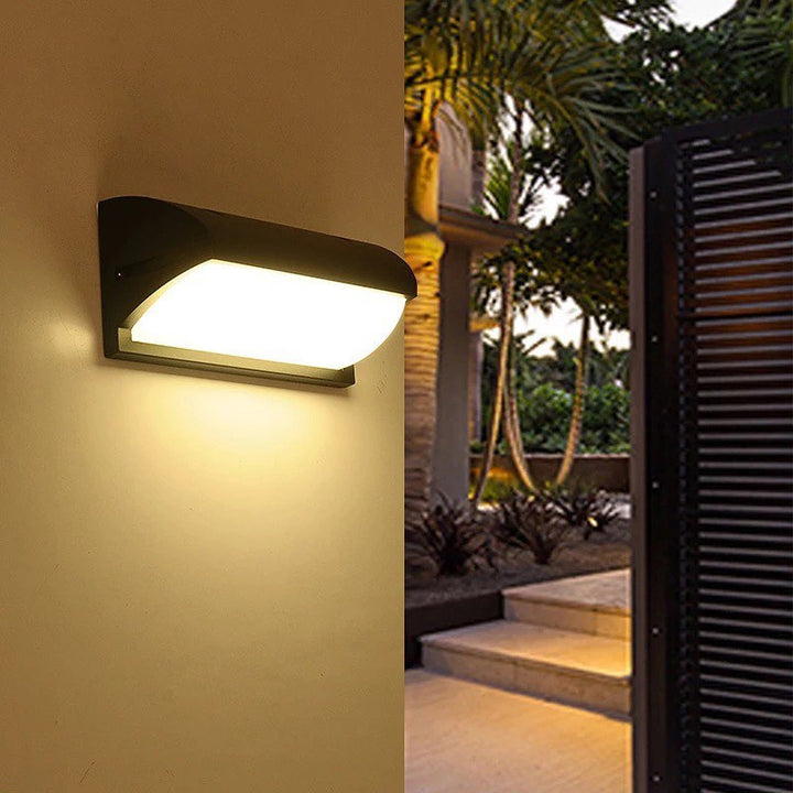 Moder LED Outdoor Wall Light with Black Finish