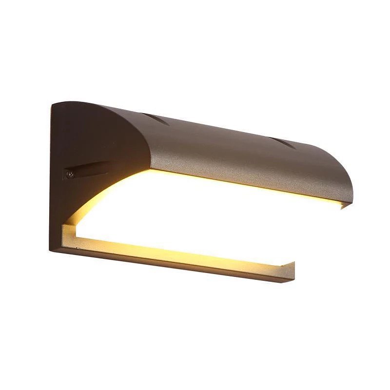 Moder LED Outdoor Wall Light with Black Finish