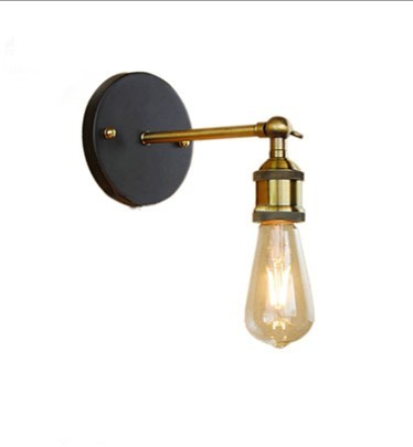 Industrial Pendant Light with Black and Brass Finish