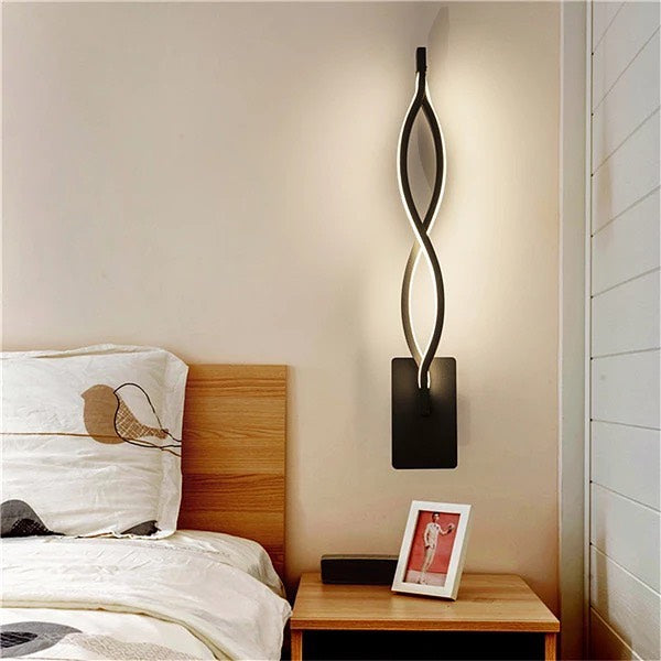 Modern Twisted LED Wall Light