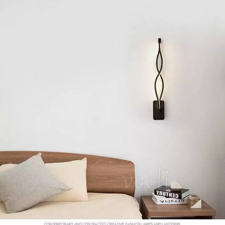 Modern Twisted LED Wall Light