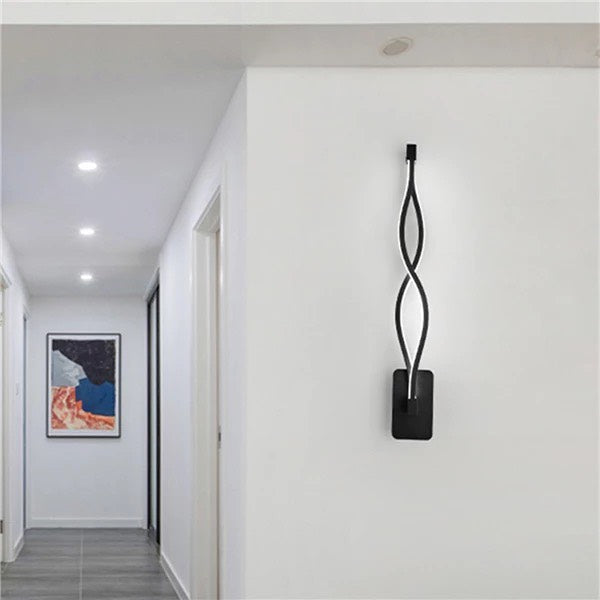 Modern Twisted LED Wall Light