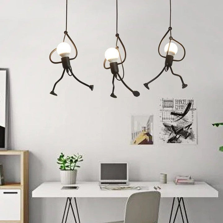 Playful Monkey Hanging Pendant Light