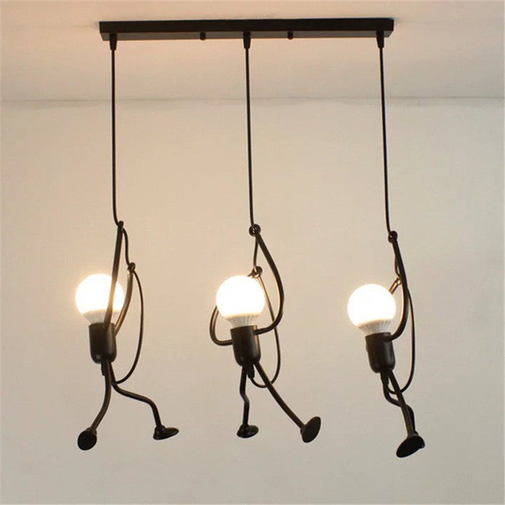 Playful Monkey Hanging Pendant Light