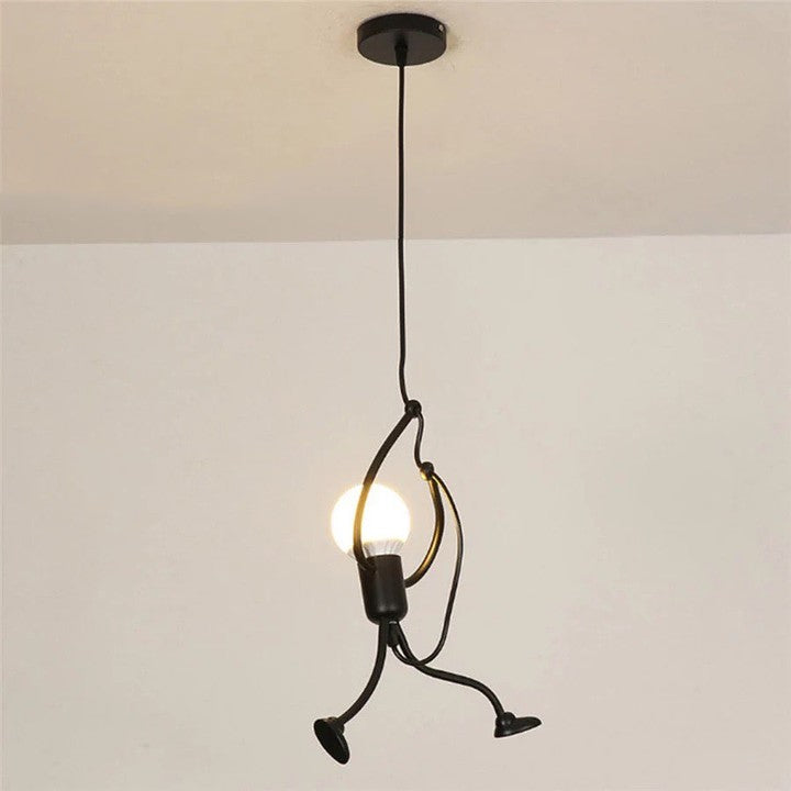 Playful Monkey Hanging Pendant Light