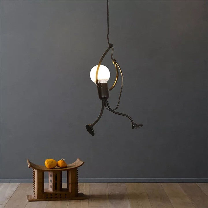 Playful Monkey Hanging Pendant Light