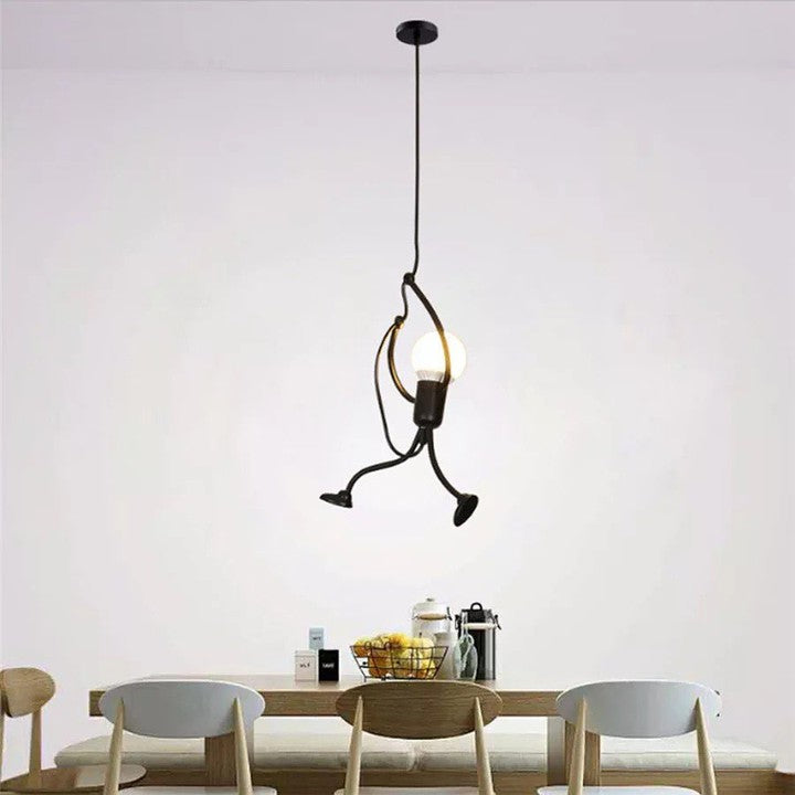 Playful Monkey Hanging Pendant Light