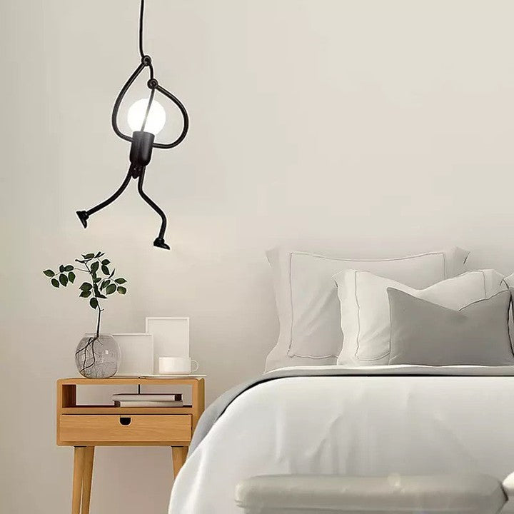 Playful Monkey Hanging Pendant Light