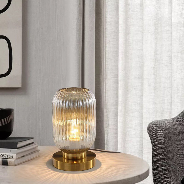 Gold Glass Table Lamp