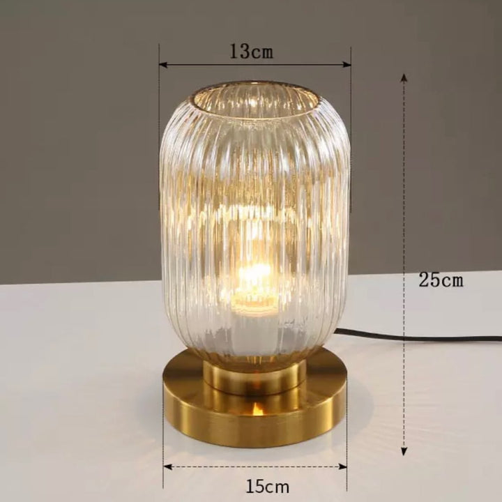 Gold Glass Table Lamp