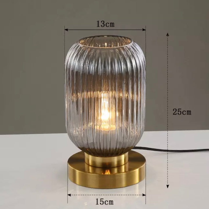 Gold Glass Table Lamp