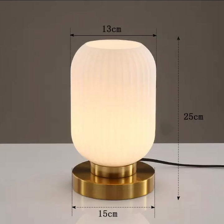 Gold Glass Table Lamp