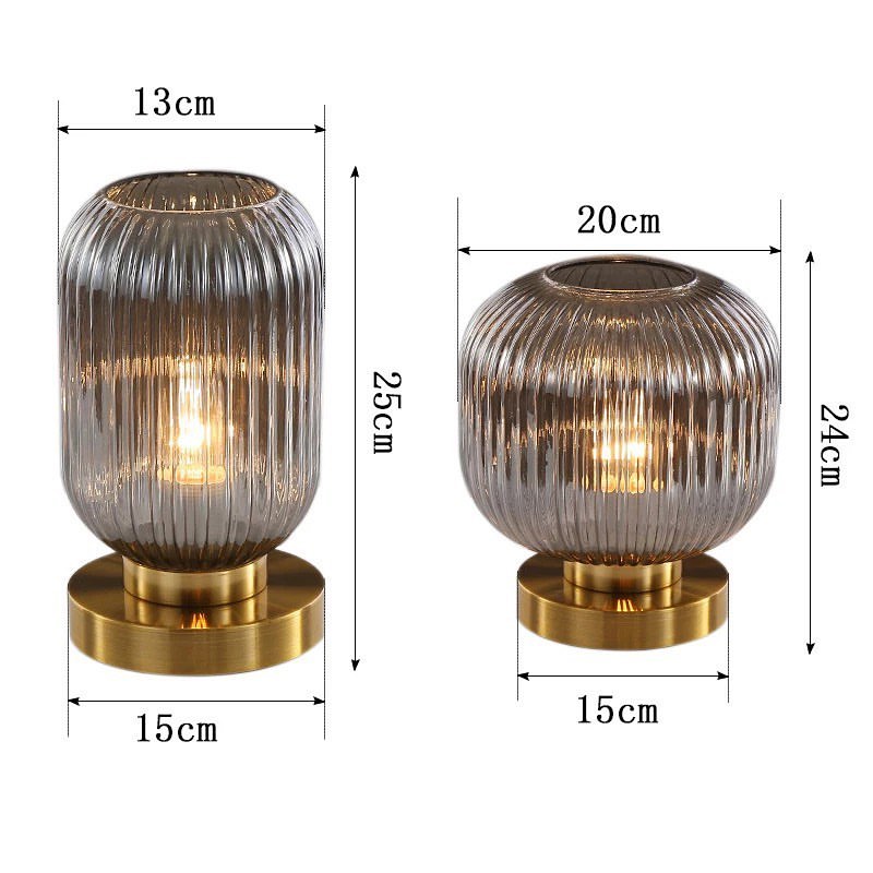 Gold Glass Table Lamp