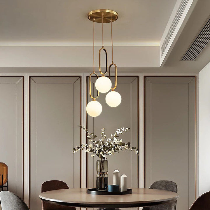 Modern Pendant Light with Triple Globe Design