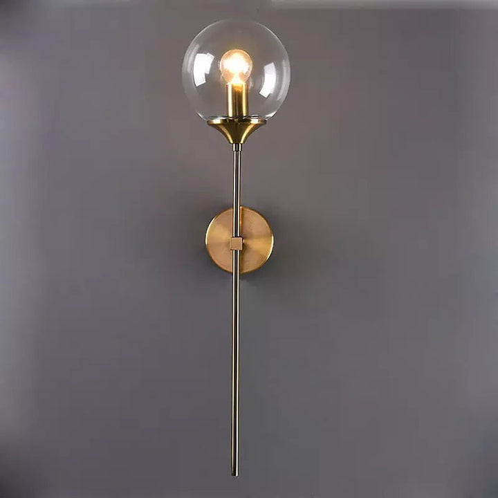 Modern Wall Sconce Set with Glass Globe Shades