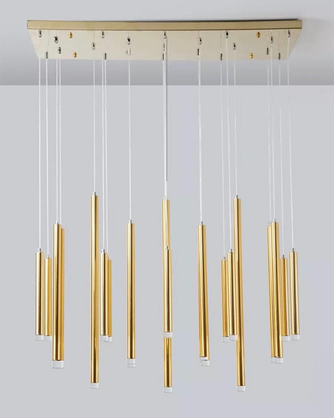 Modern LED Gold Linear Chandelier