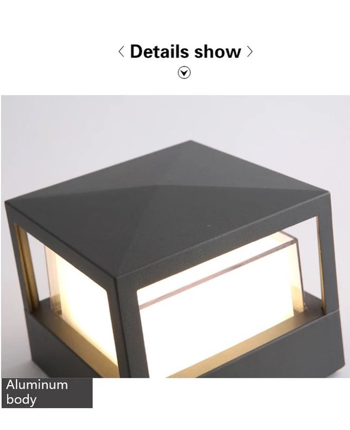 Modern Geometric Wall Sconce in Black