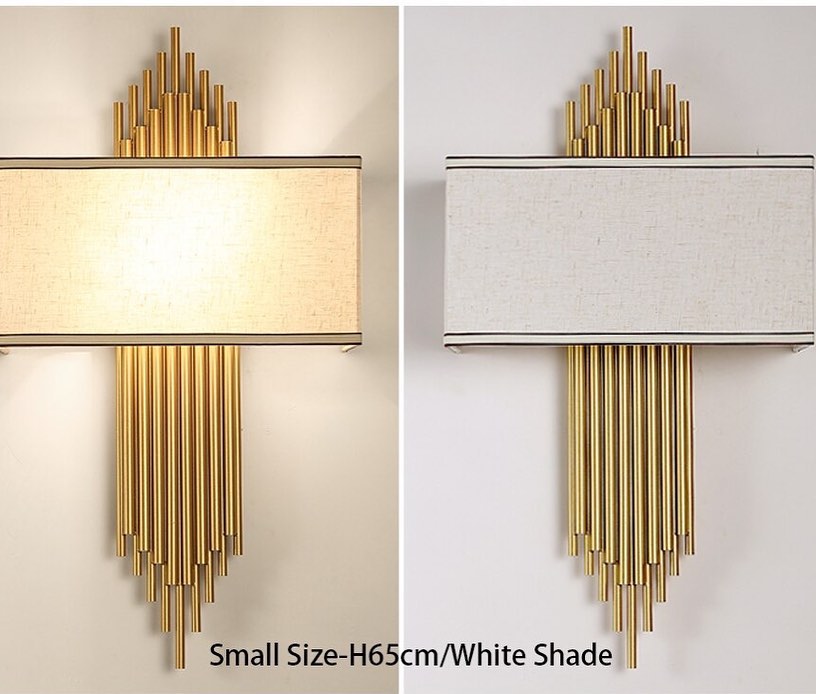 Elegant Wall Sconce with Brass Accents for Bedroom Lighting