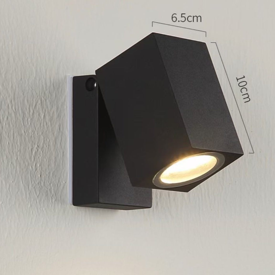 Modern Outdoor Wall Light with Downward Focus for Patio or Garden