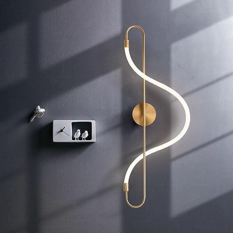 Modern LED Loop Wall Lamp