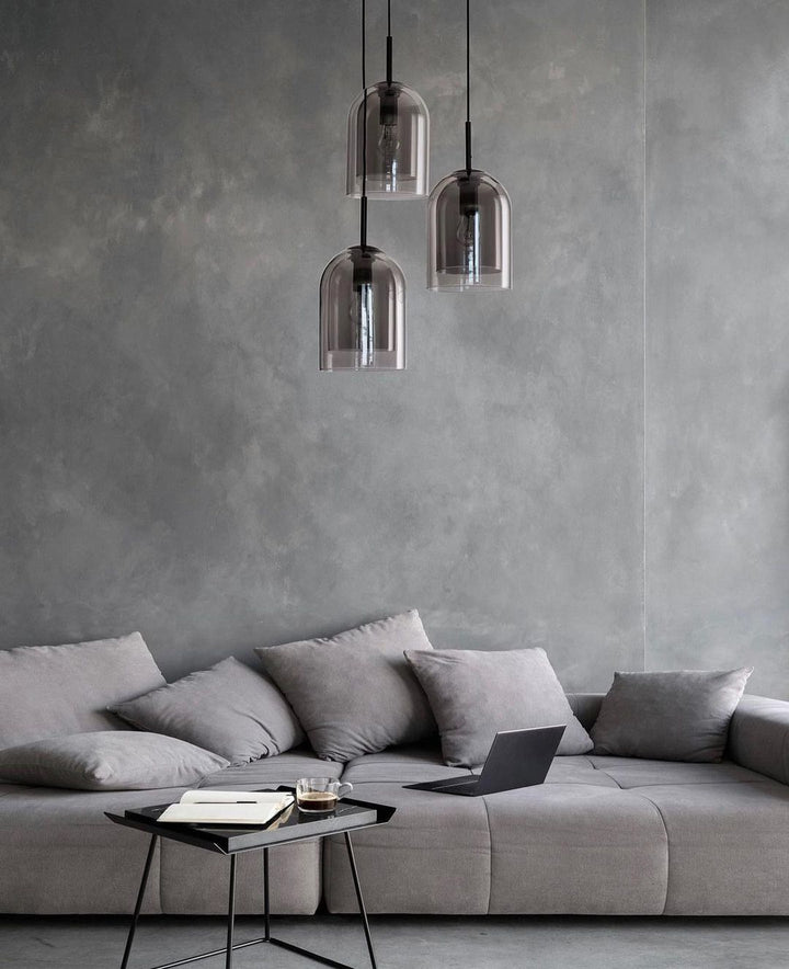 Modern Glass Pendant Light Trio