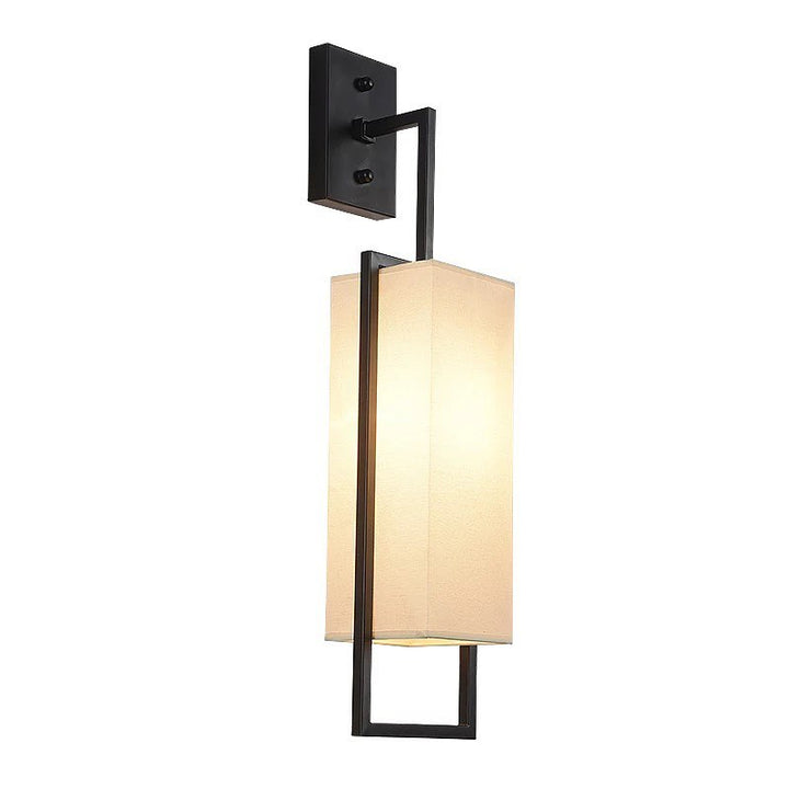 Modern Wall Sconce with Fabric Shade for Hallway or Bedroom