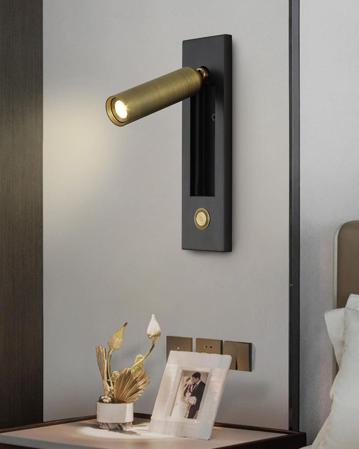 Modern Adjustable Wall Light with Brass Finish