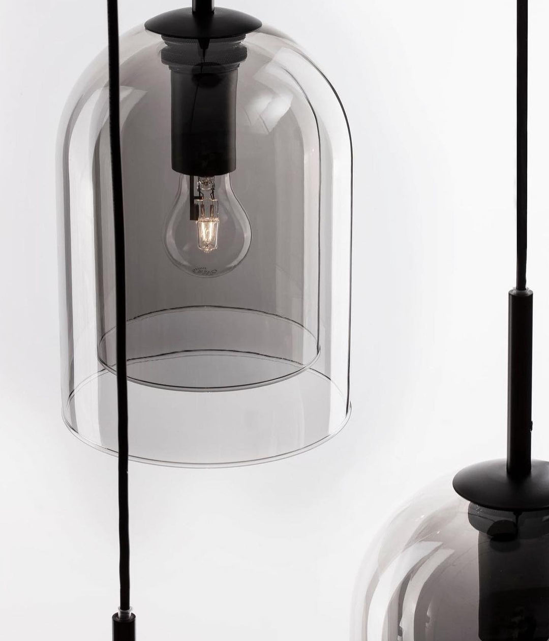 Modern Glass Pendant Light Trio