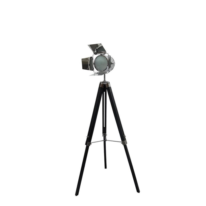 Industrial Tripod Spotlight Floor Lamp - Vintage Studio Design