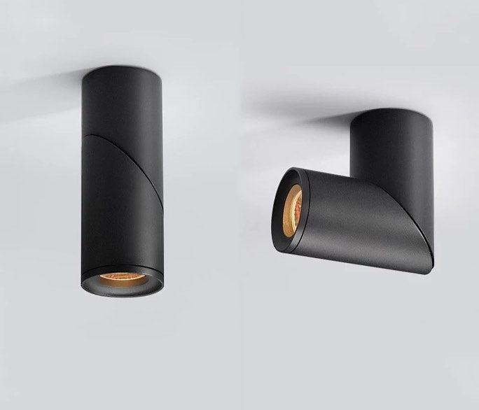 Modern Adjustable Ceiling Spotlight - Black and White Finish