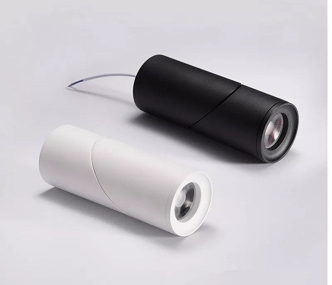 Modern Adjustable Ceiling Spotlight - Black and White Finish