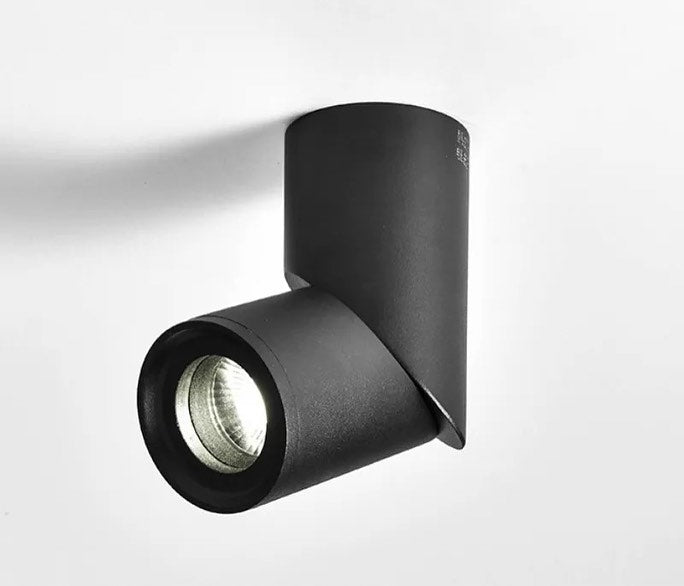 Modern Adjustable Ceiling Spotlight - Black and White Finish