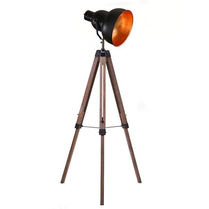 Vintage Industrial Tripod Spotlight Floor Lamp
