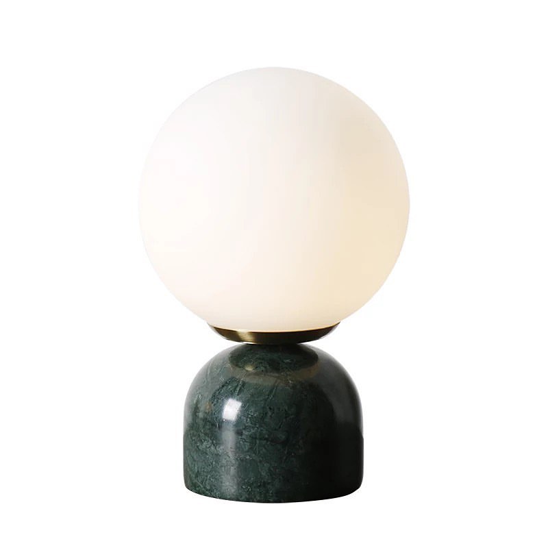 Minimalist Globe Table Lamp with Ceramic Base