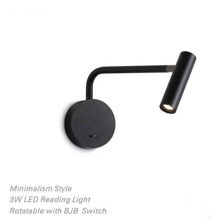 Minimalist LED Rotatable Reading Wall Light