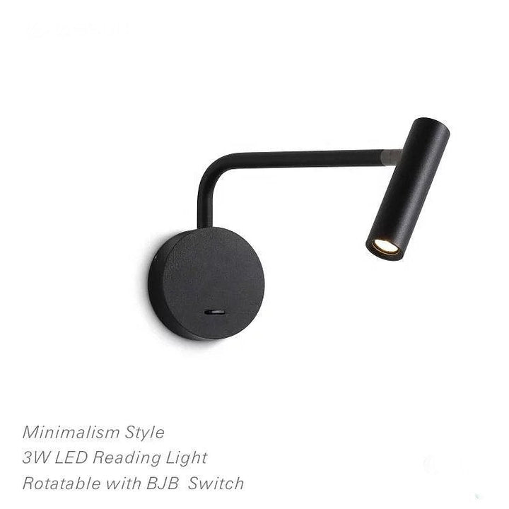 Minimalist LED Rotatable Reading Wall Light