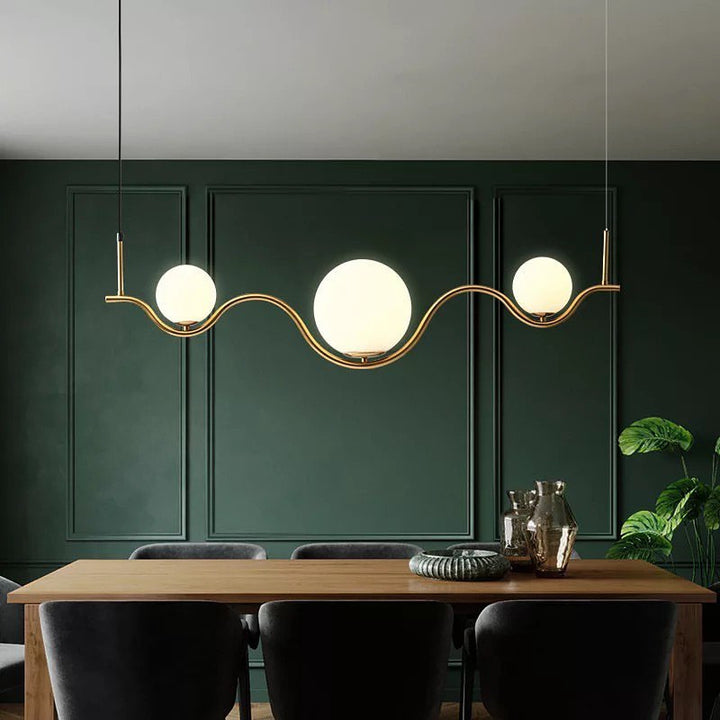 Modern Gold Globe Pendant Light