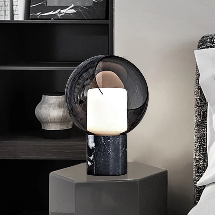 Modern Glass Globe Table Lamp