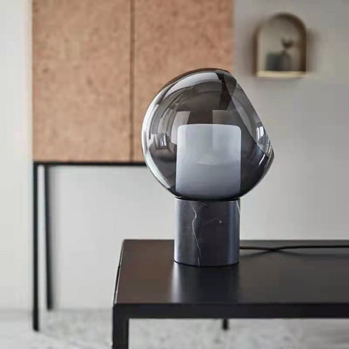 Modern Glass Globe Table Lamp