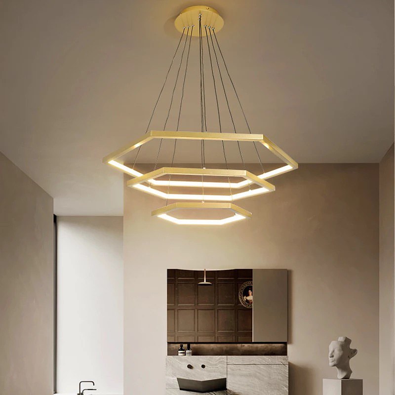 Modern Geometric LED Pendant Light