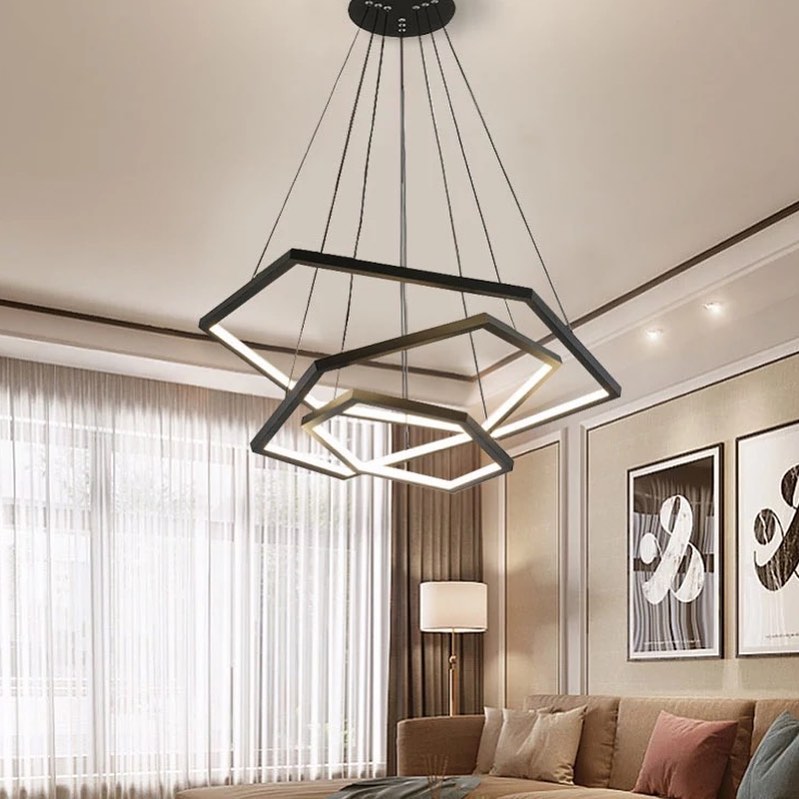 Modern Geometric LED Pendant Light