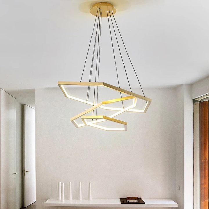 Modern Geometric LED Pendant Light