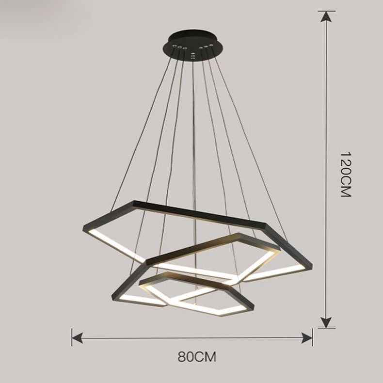 Modern Geometric LED Pendant Light