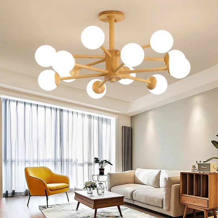 Modern Wooden Chandelier