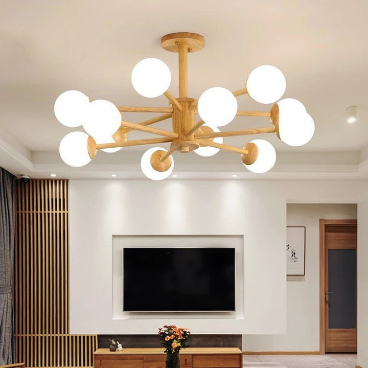 Modern Wooden Chandelier