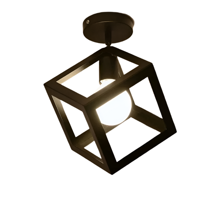 Modern Geometric Cube Ceiling Light