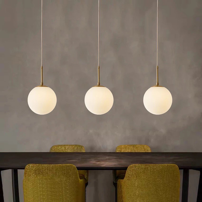 Setthis Modern Globe Pendant Light SetThis modern globe pendant light set feat ...