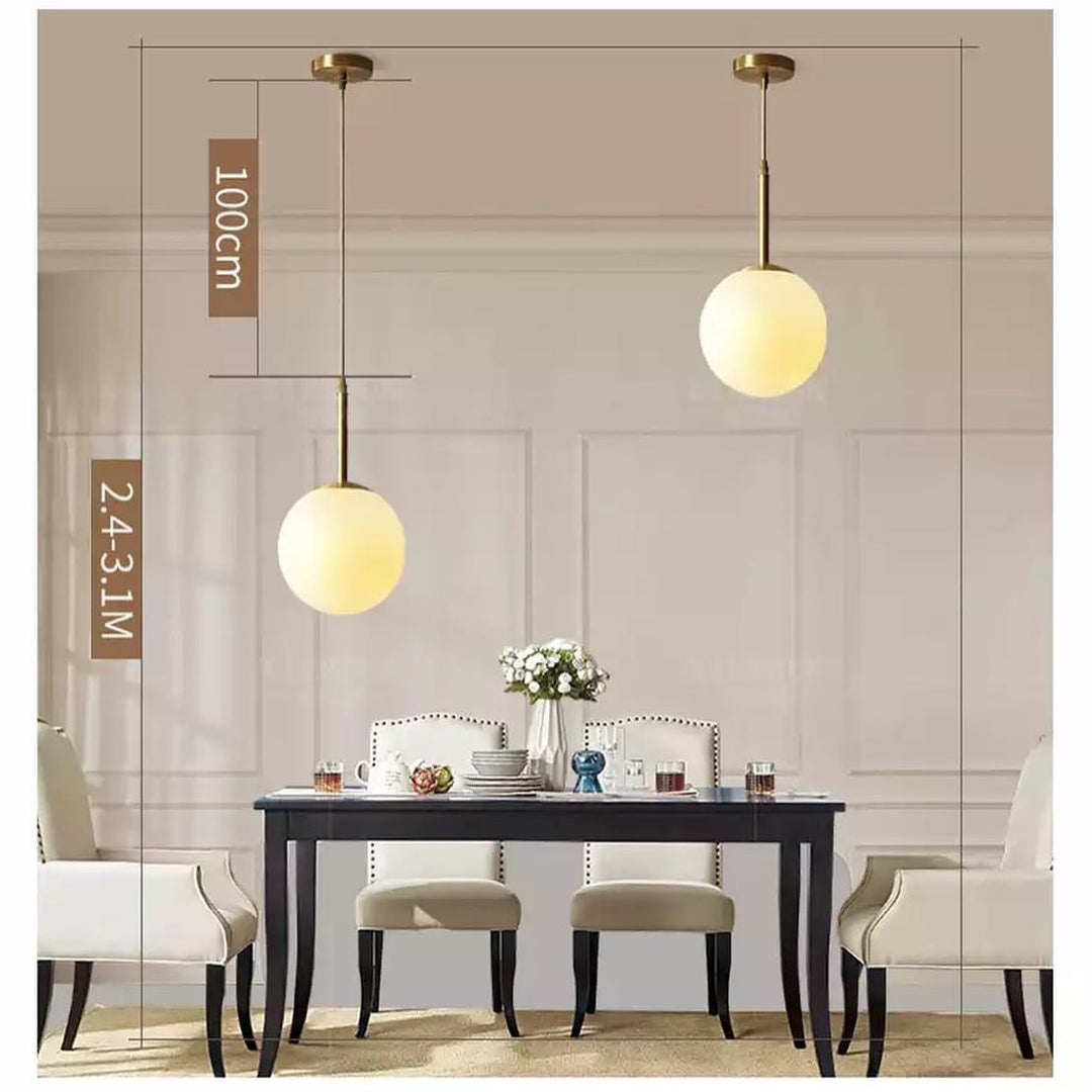 Setthis Modern Globe Pendant Light SetThis modern globe pendant light set feat ...